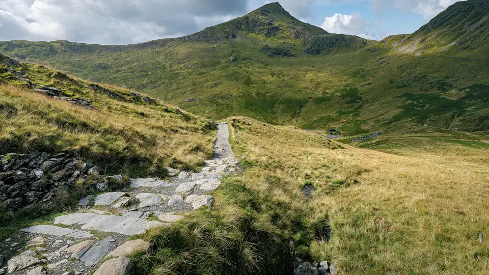Yr Aran, with the Watkin Path in the foreground